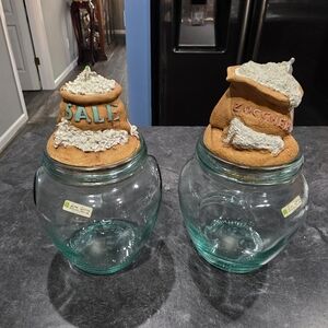 Vintage Linea Quattro Glass Storage Jars